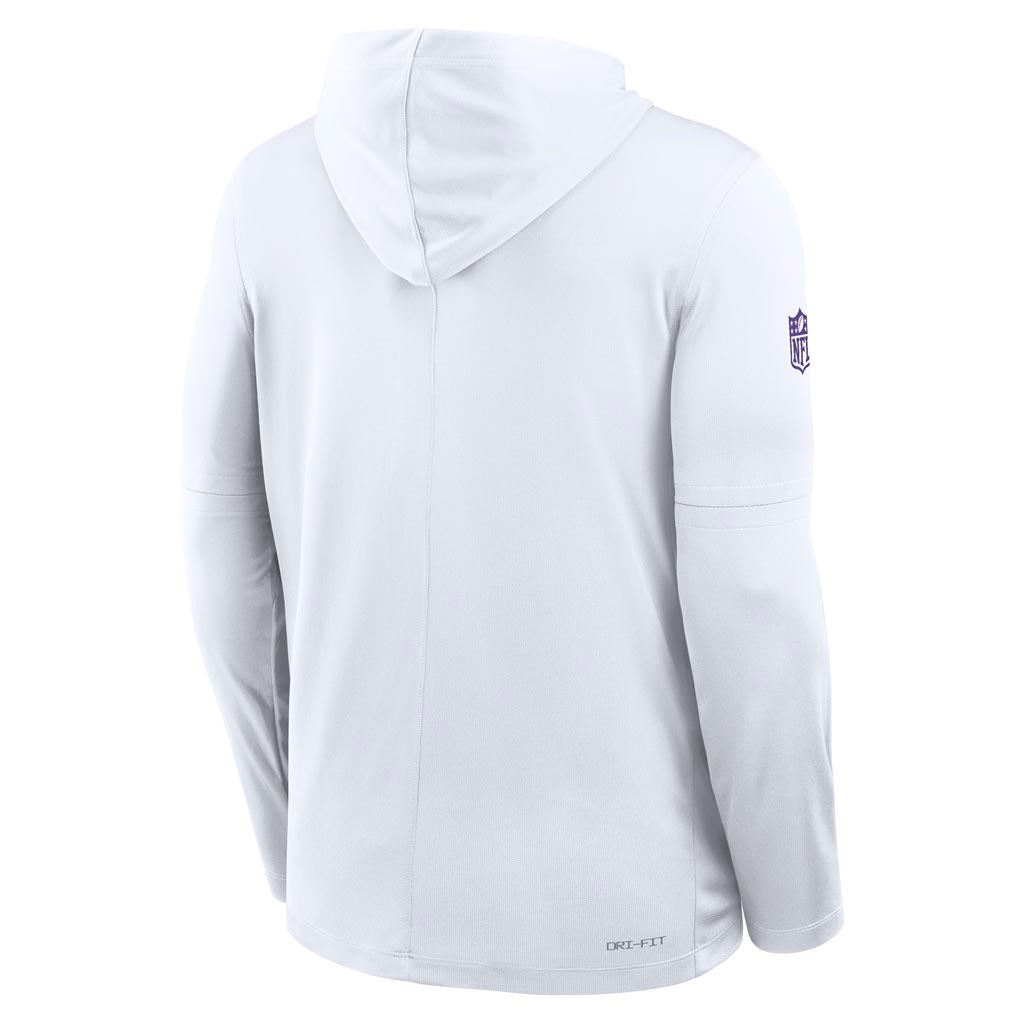 NFL Minnesota Vikings Nike 2025 Sideline Alt Lightweight Hoodie - White