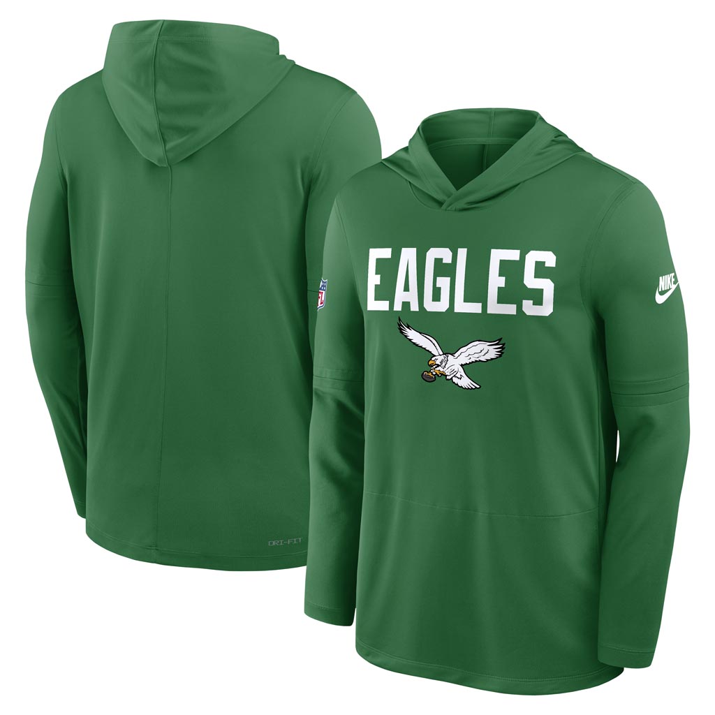 NFL Philadelphia Eagles Nike 2025 Sideline Alt Lightweight Hoodie - Green