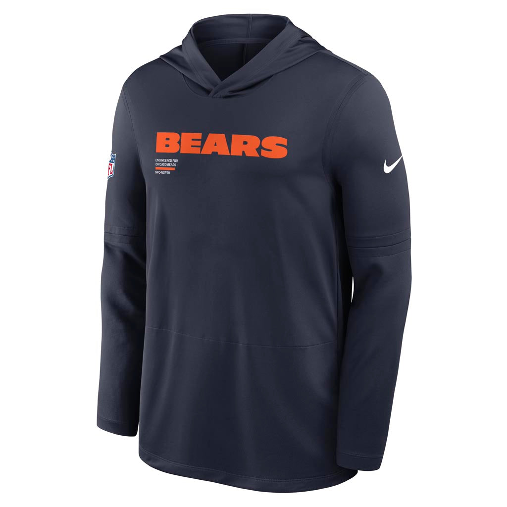 NFL Chicago Bears Nike 2025 Sideline Lightweight Hoodie - Navy