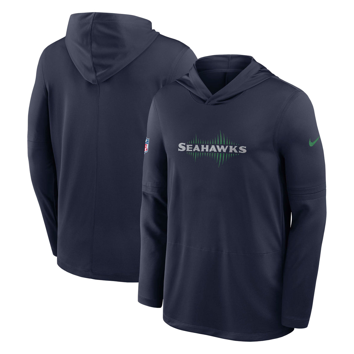 NFL Seattle Seahawks Nike Rivalry Lightweight Hoodie- Navy