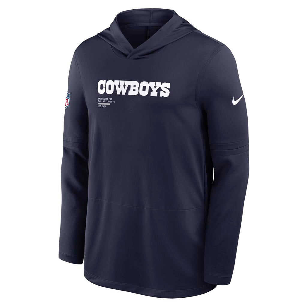 NFL Dallas Cowboys Nike 2025 Sideline Lightweight Hoodie - Navy