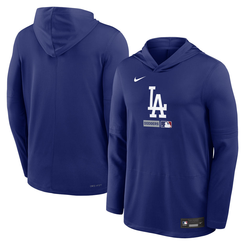 MLB Los Angeles Dodgers Nike 2026 Authentic Collection Lightweight Hoodie Top - Blue