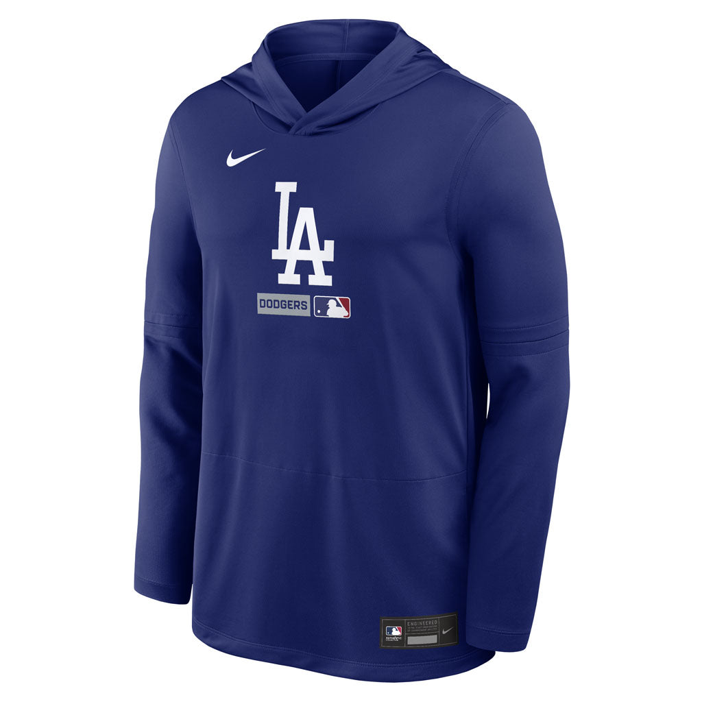 MLB Los Angeles Dodgers Nike 2026 Authentic Collection Lightweight Hoodie Top - Blue