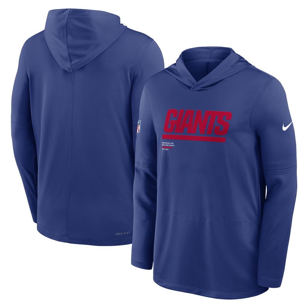 NFL New York Giants Nike 2025 Sideline Lightweight Hoodie - Blue
