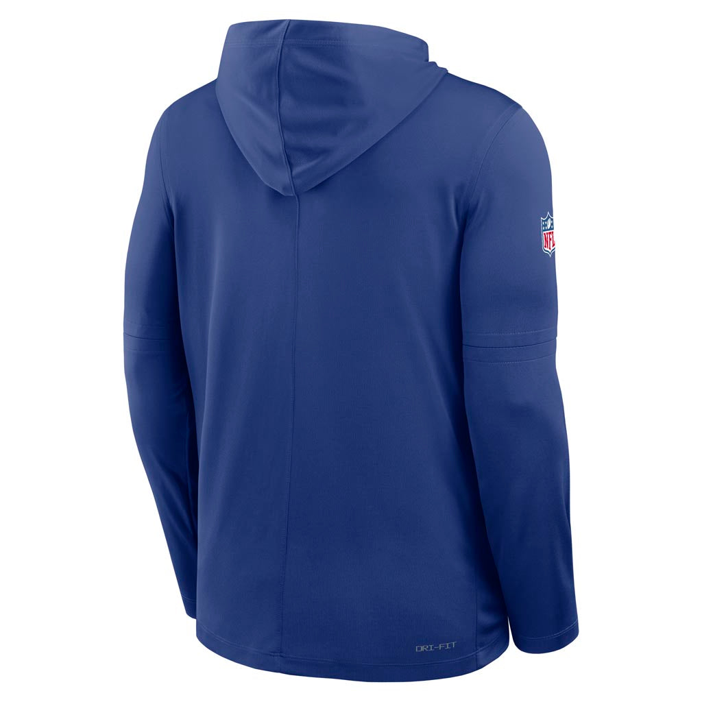 NFL New York Giants Nike 2025 Sideline Lightweight Hoodie - Blue