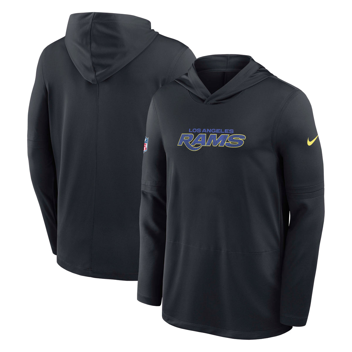 NFL Los Angeles Rams Nike Rivalry Lightweight Hoodie- Black
