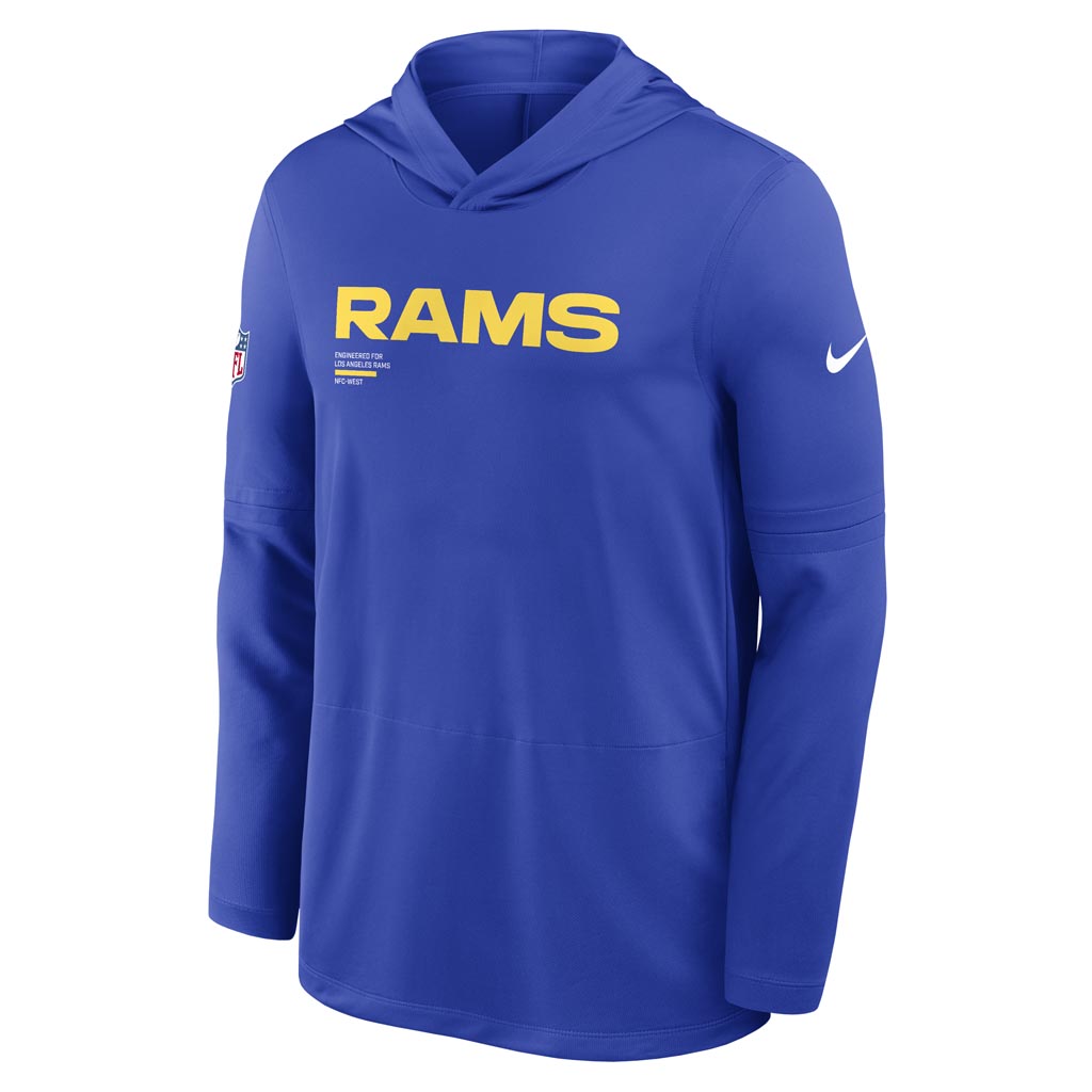 NFL Los Angeles Rams Nike 2025 Sideline Lightweight Hoodie - Blue