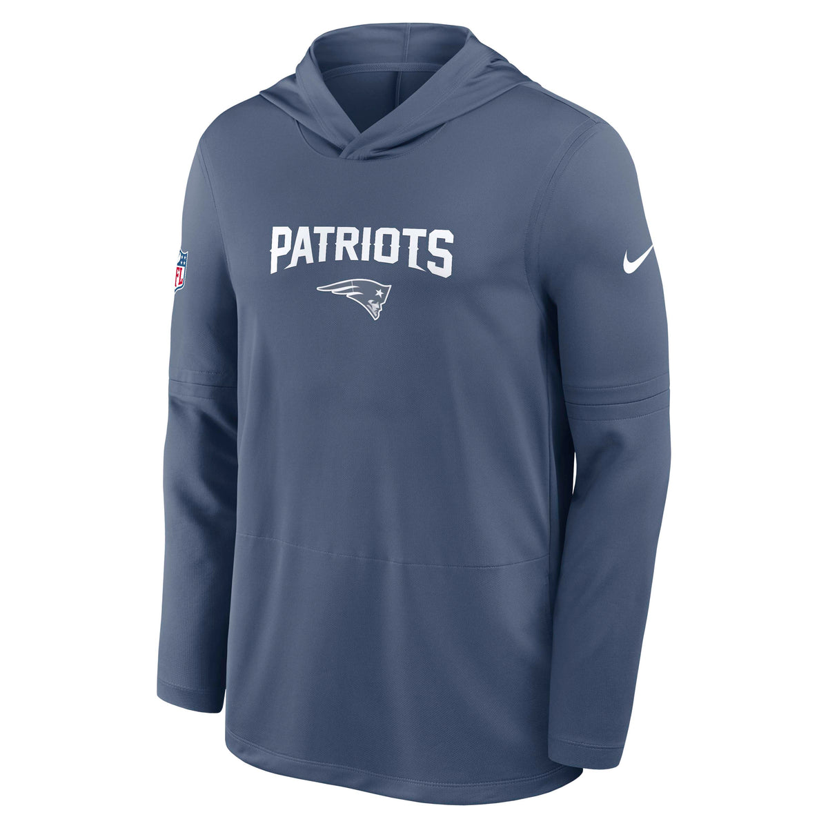 NFL New England Patriots Nike Rivalry Lightweight Hoodie- Blue