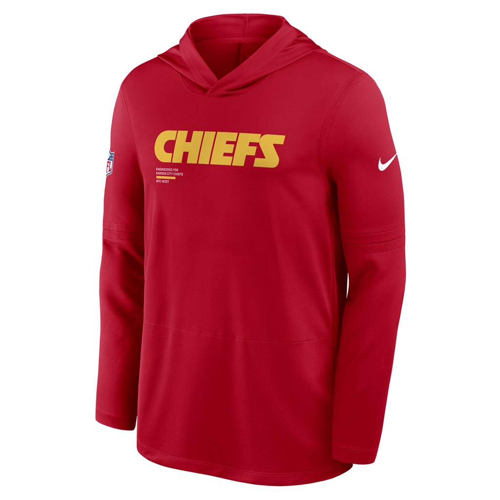 NFL Kansas City Chiefs Nike 2025 Sideline Lightweight Hoodie - Red