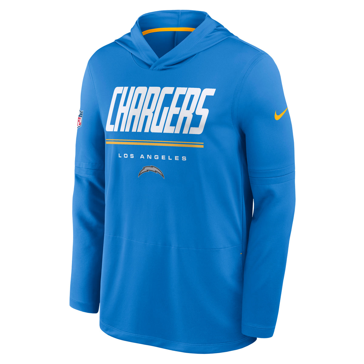 NFL Los Angeles Chargers Nike 2026 Sideline Lightweight Hoodie- Blue