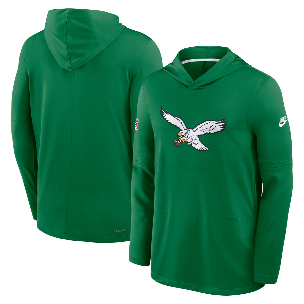 NFL Philadelphia Eagles Nike Alternate Pack Dri-Fit Lightweight Hoodie- Green