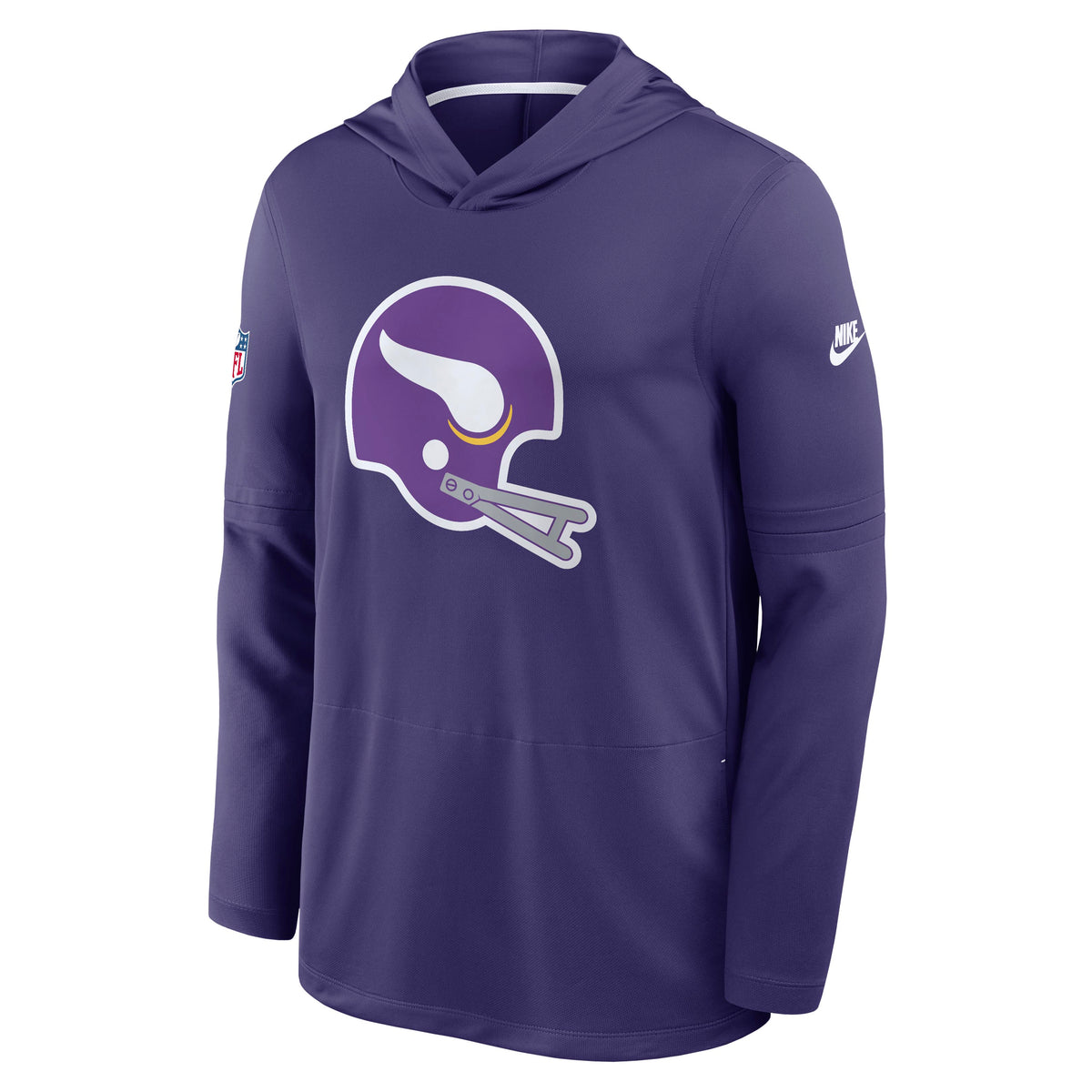 NFL Minnesota Vikings Nike Alternate Pack Dri-Fit Lightweight Hoodie- Purple