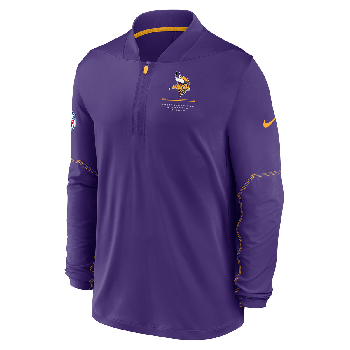 NFL Minnesota Vikings Nike Midweight Half-Zip Jacket Top- Purple