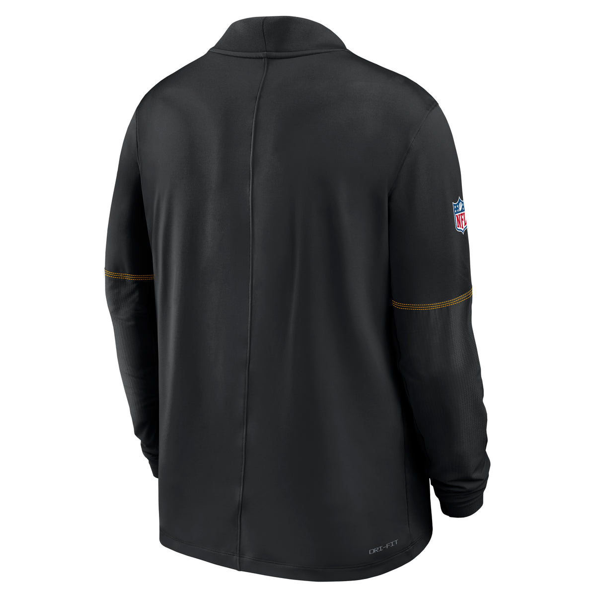 NFL Pittsburgh Steelers Nike Midweight Half-Zip Jacket Top- Black