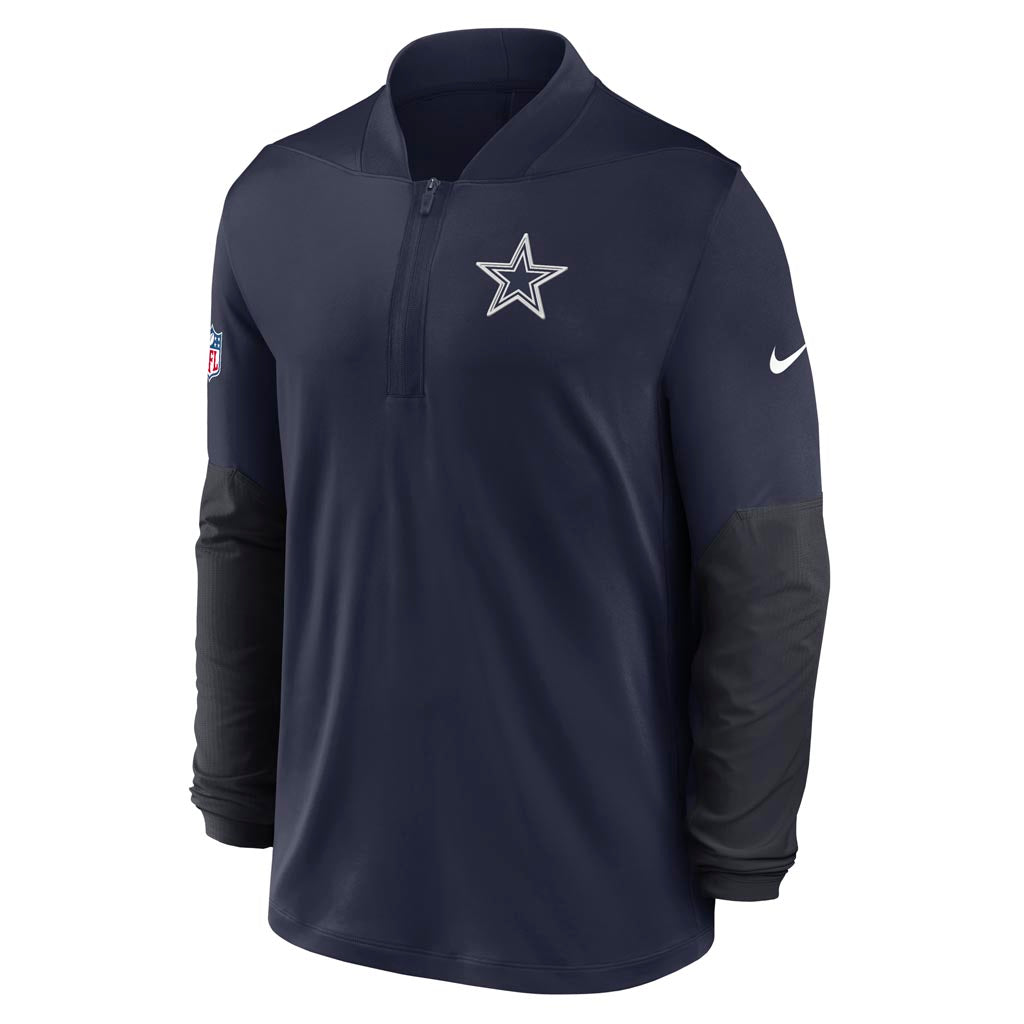 NFL Dallas Cowboys Nike 2025 Sideline Half-Zip Pullover Top - Navy