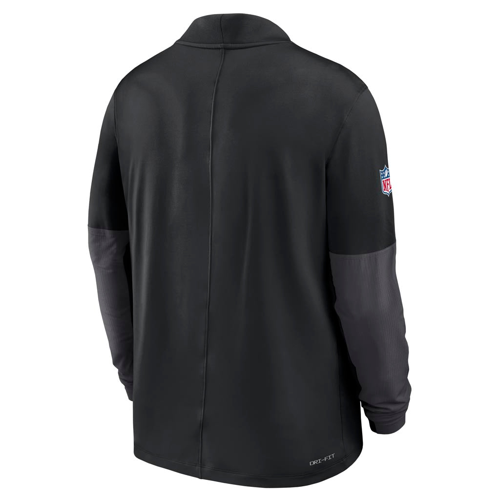 NFL Pittsburgh Steelers Nike 2025 Sideline Half-Zip Pullover Top - Black