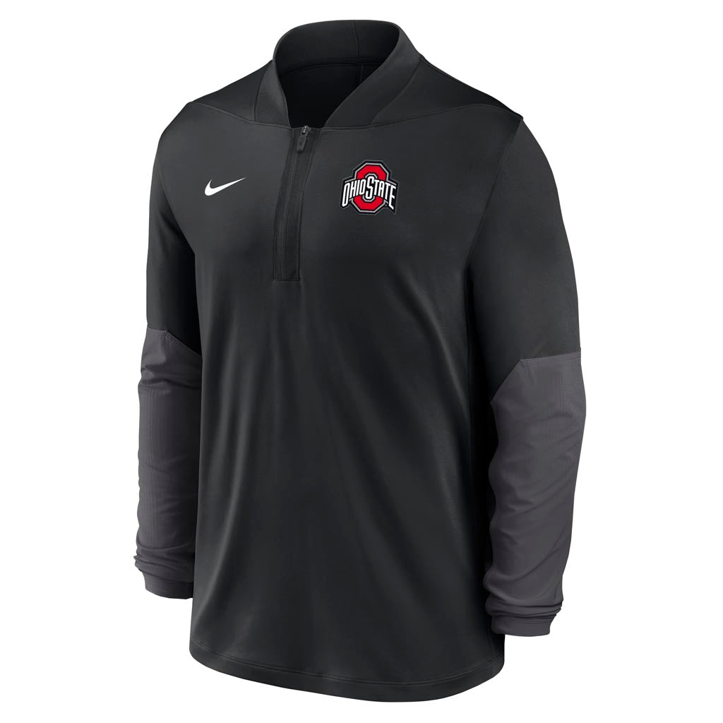 NCAA Ohio State Buckeyes Nike Dri-FIT 1/2 Zip Pullover - Black