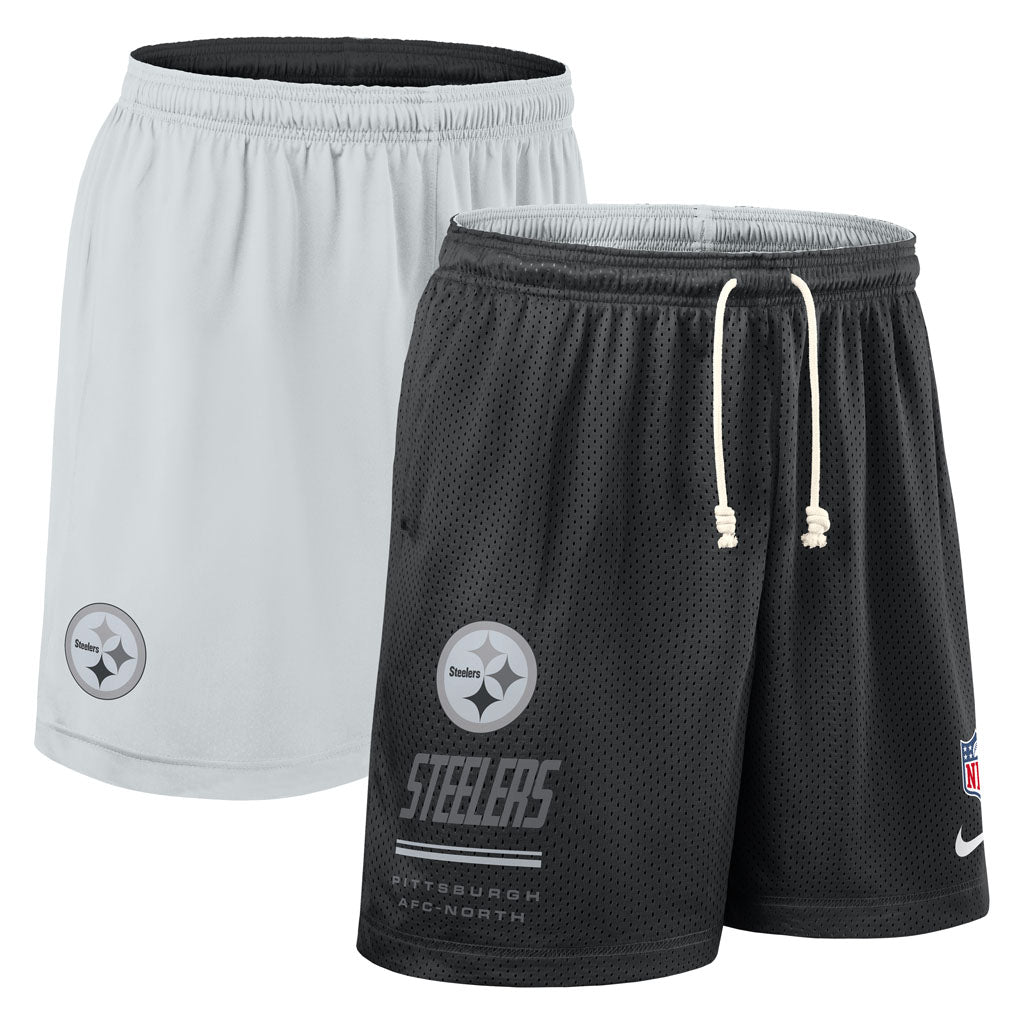 NFL Pittsburgh Steelers Nike 2026 Dri-FIT Reversible Shorts - Black