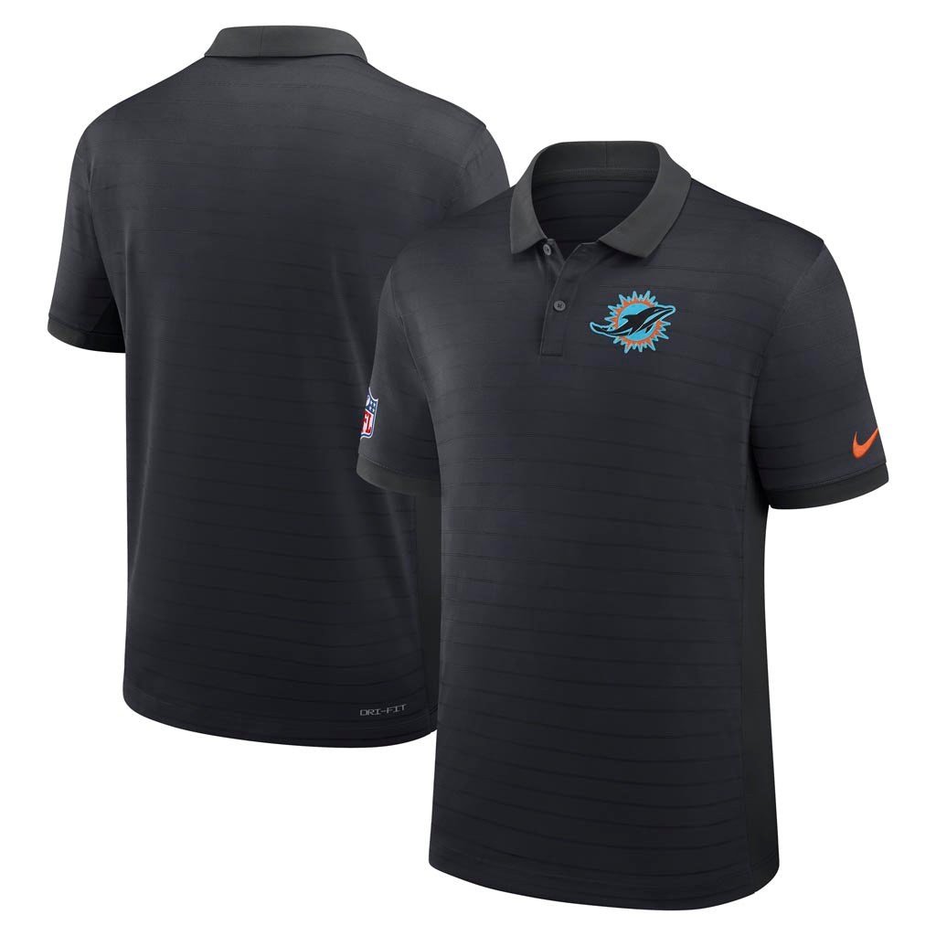 NFL Miami Dolphins Nike Rivalry Stripe Polo - Black