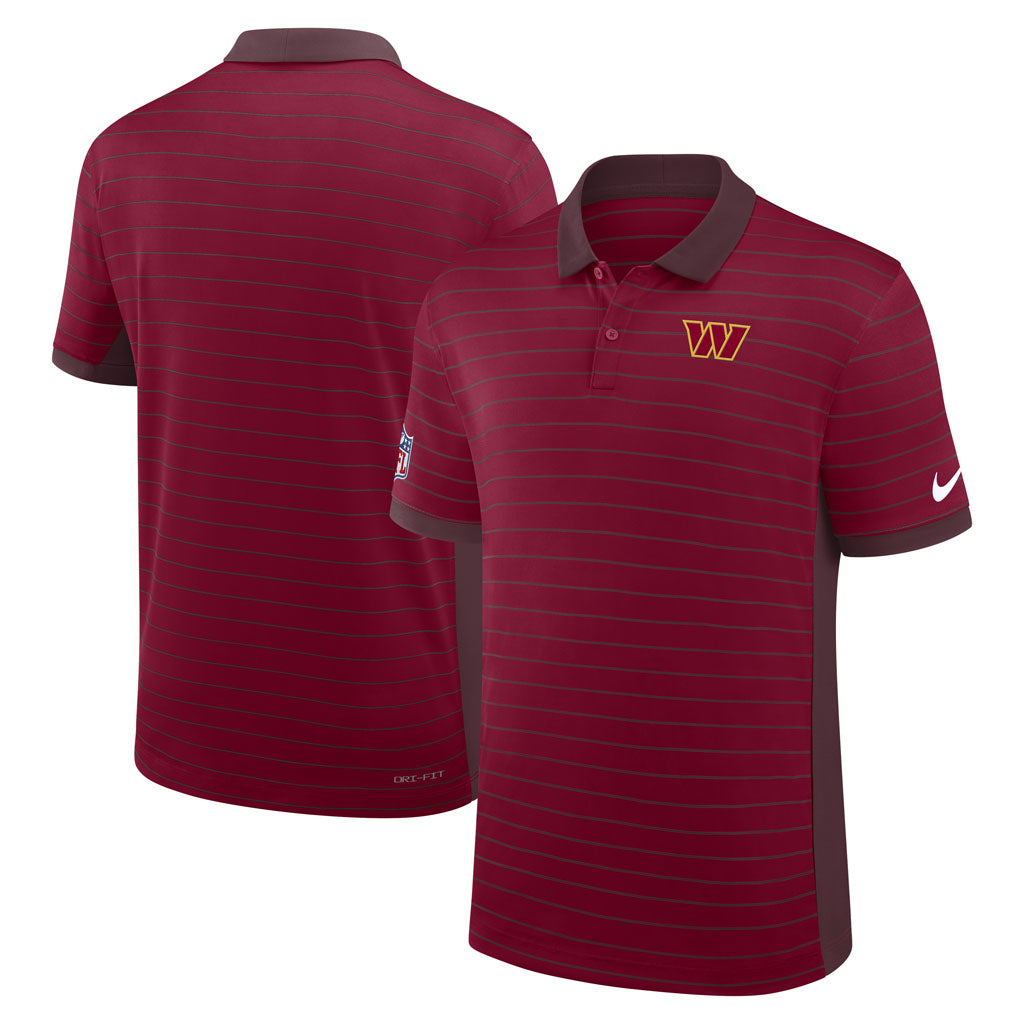 NFL Washington Commanders Nike 2026 Dri-FIT Striped Polo - Maroon
