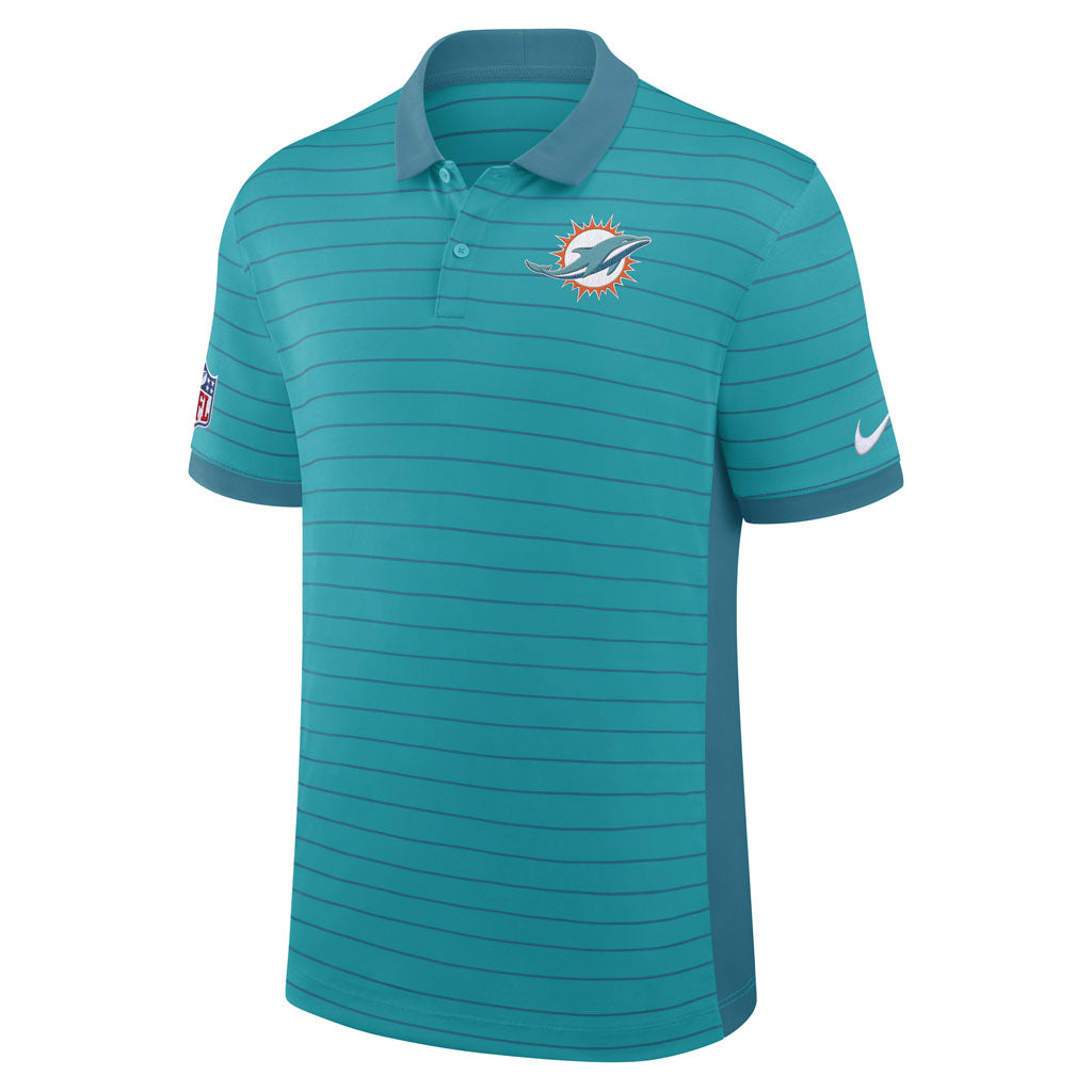NFL Miami Dolphins Nike 2026 Dri-FIT Striped Polo - Teal