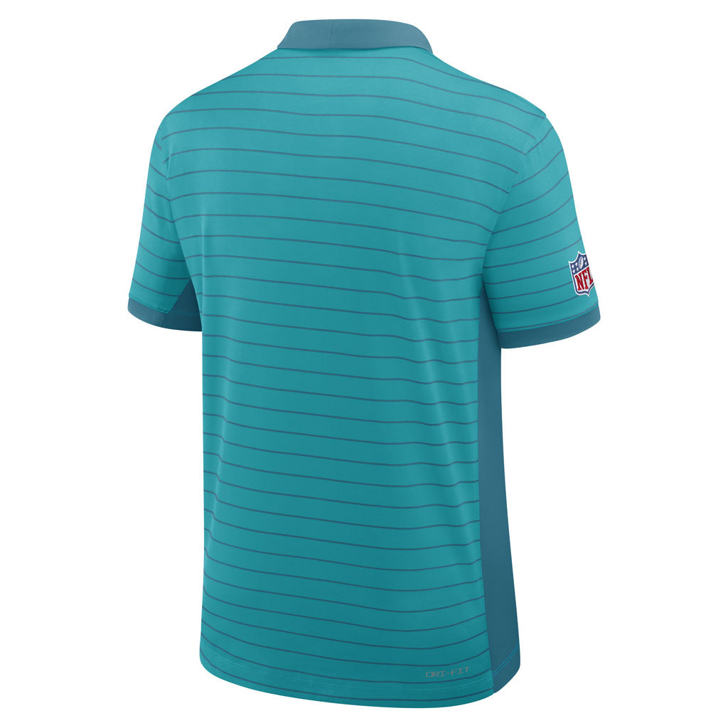 NFL Miami Dolphins Nike 2026 Dri-FIT Striped Polo - Teal