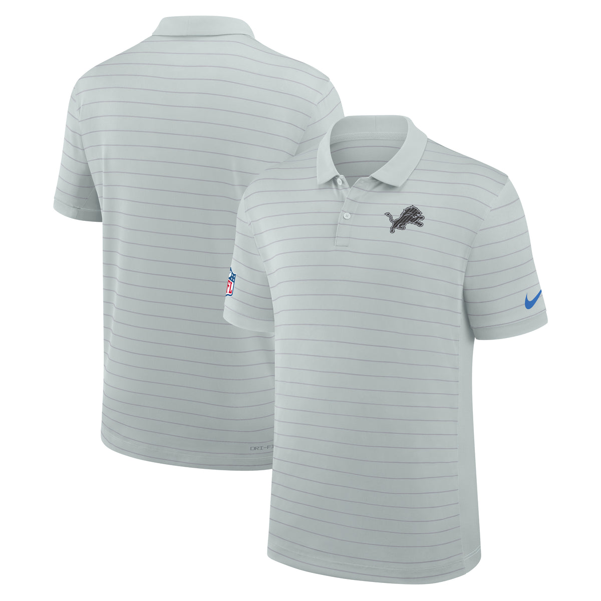 NFL Detroit Lions Nike Rivalry Sideline Polo- Gray