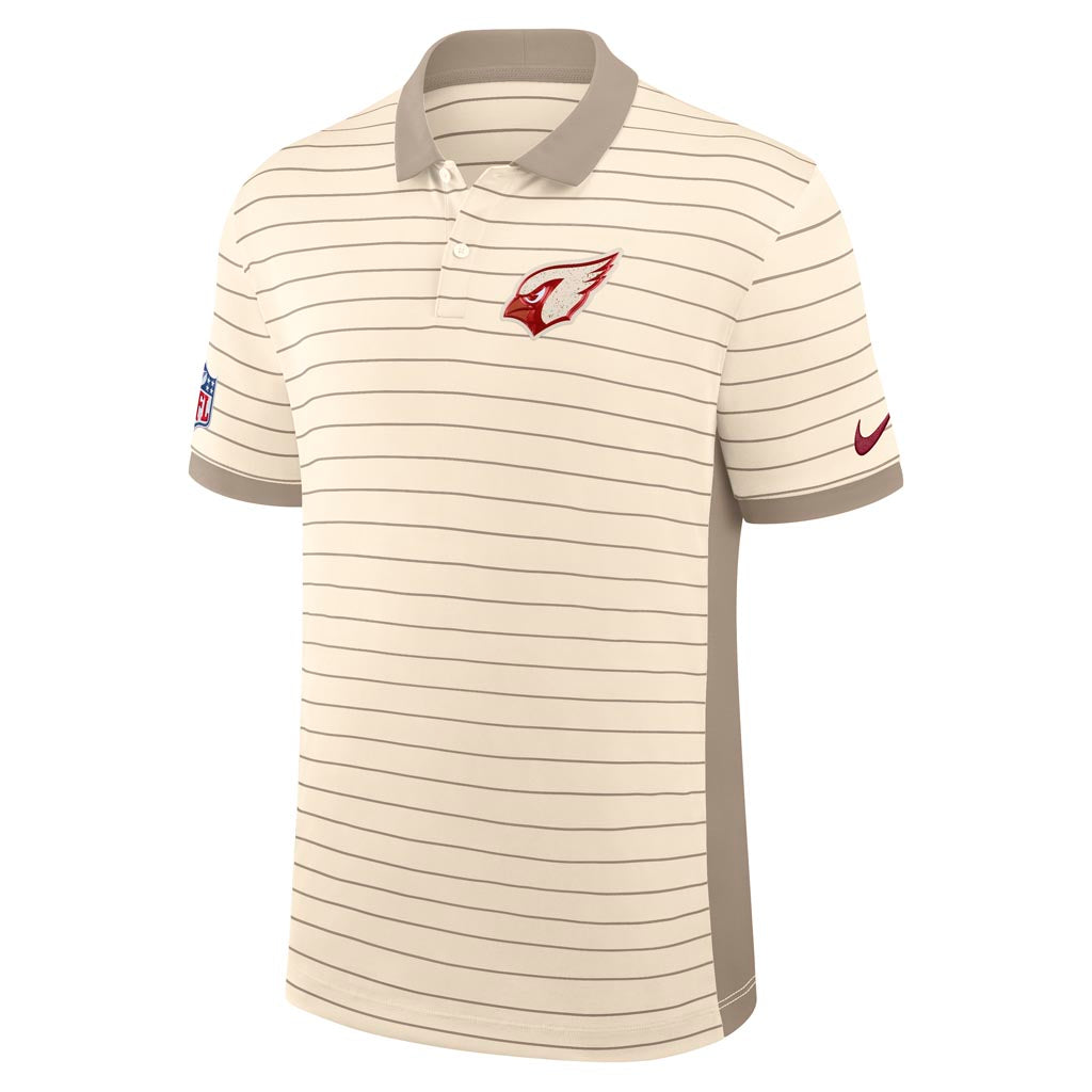 NFL Arizona Cardinals Nike Rivalry Stripe Polo - Tan