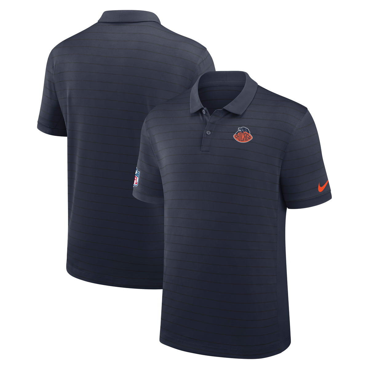 NFL Chicago Bears Nike Rivalry Sideline Polo- Navy