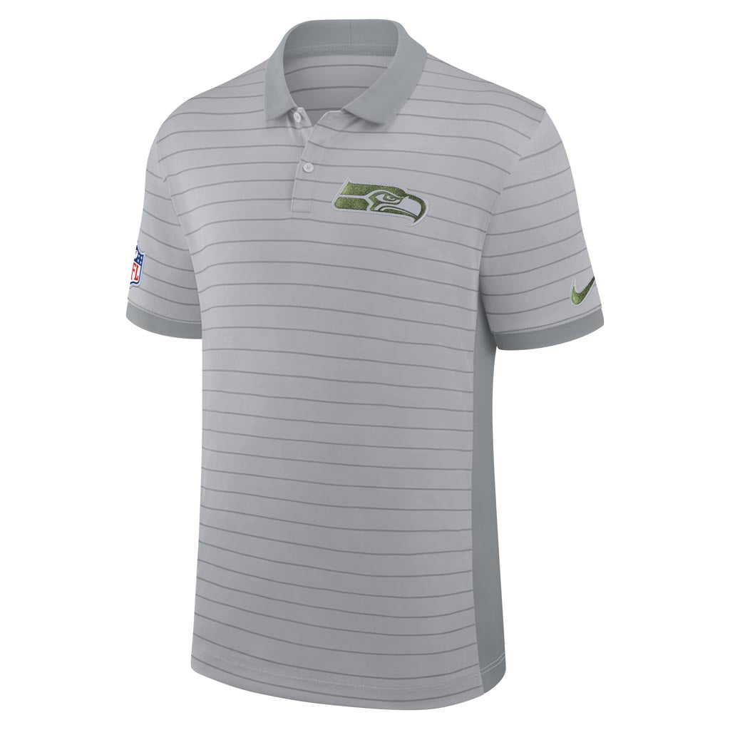 NFL Seattle Seahawks Nike Rivalry Stripe Polo - Gray