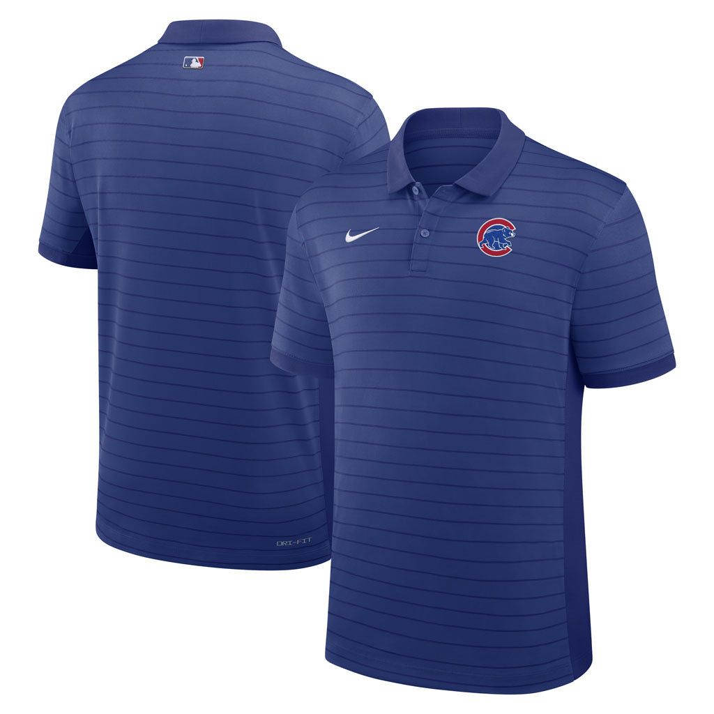 MLB Chicago Cubs Nike 2026 Authentic Collection Striped Victory Polo - Blue