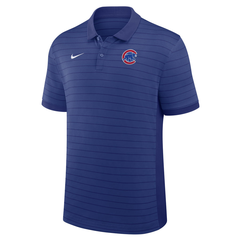MLB Chicago Cubs Nike 2026 Authentic Collection Striped Victory Polo - Blue