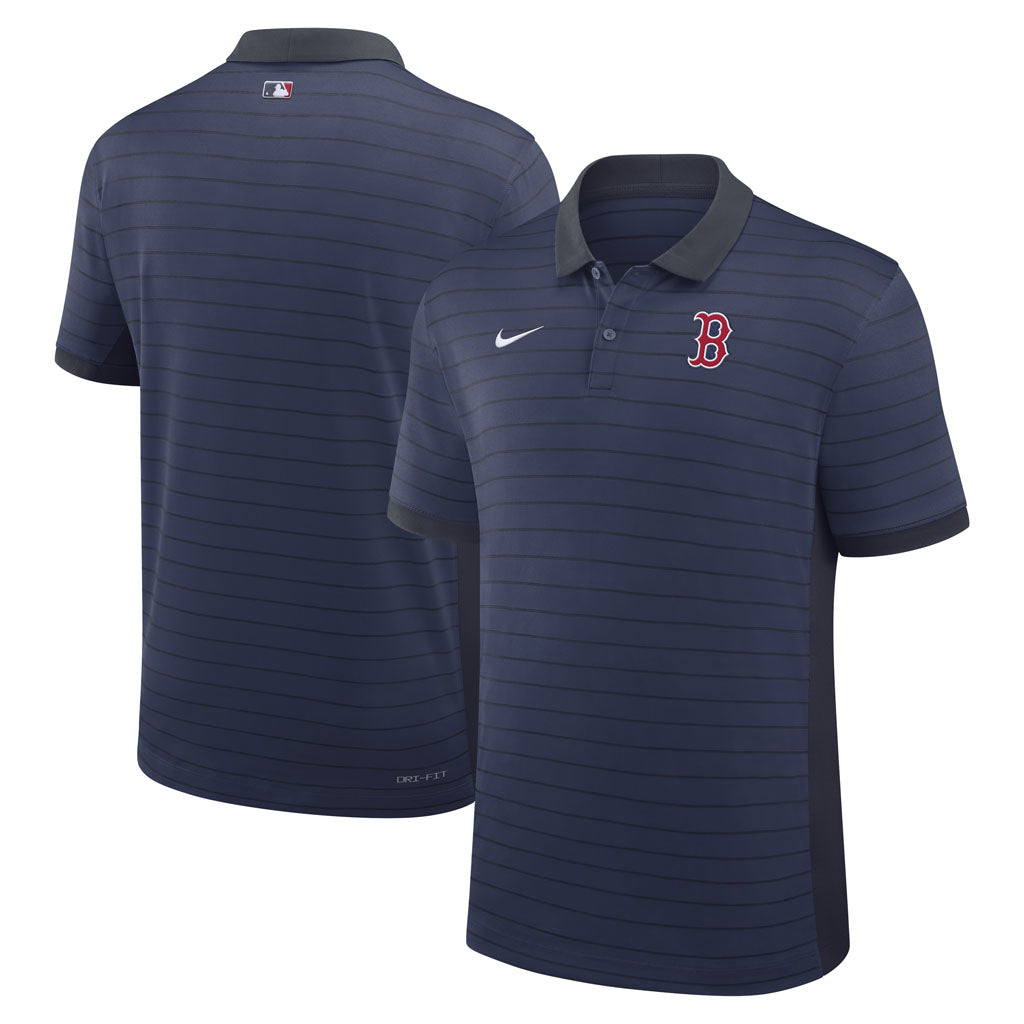 MLB Boston Red Sox Nike 2026 Authentic Collection Striped Victory Polo - Navy