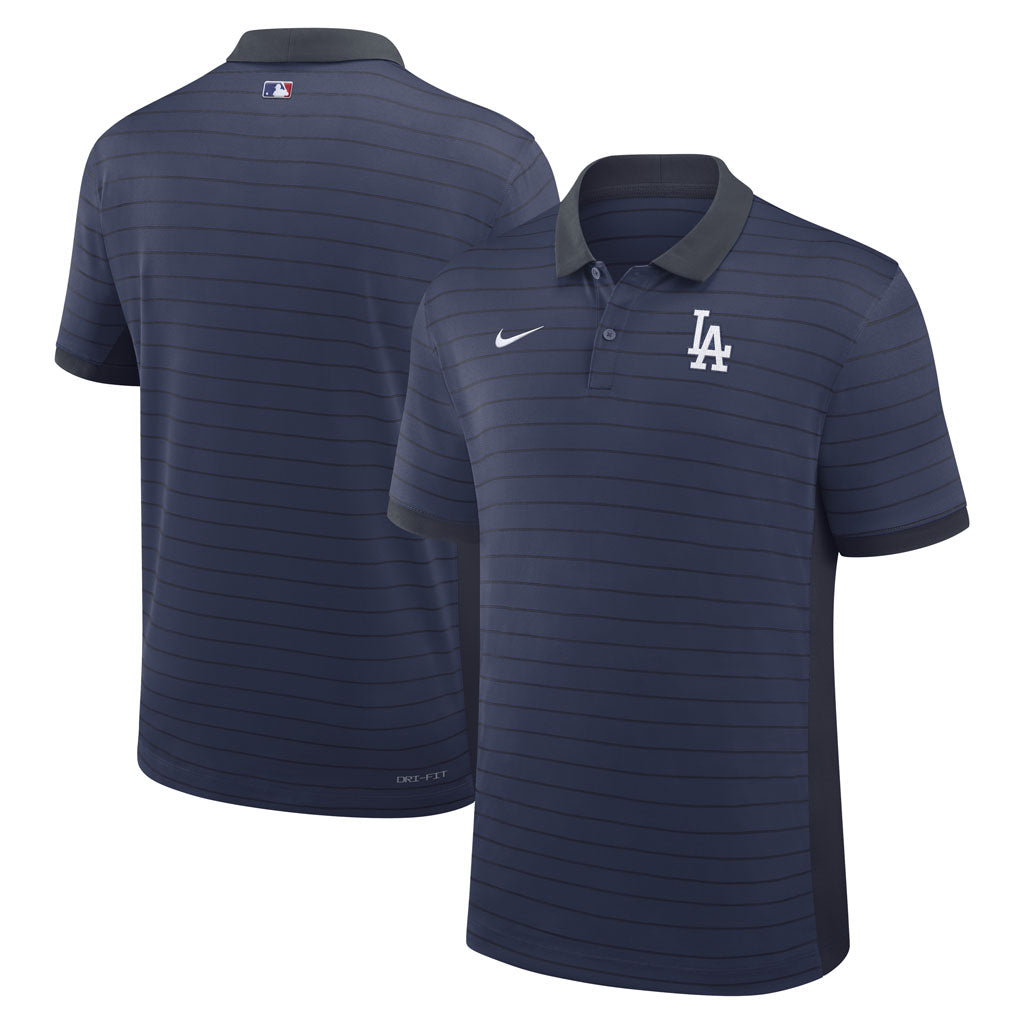 MLB Los Angeles Dodgers Nike 2026 Authentic Collection City Connect Striped Victory Polo - Navy