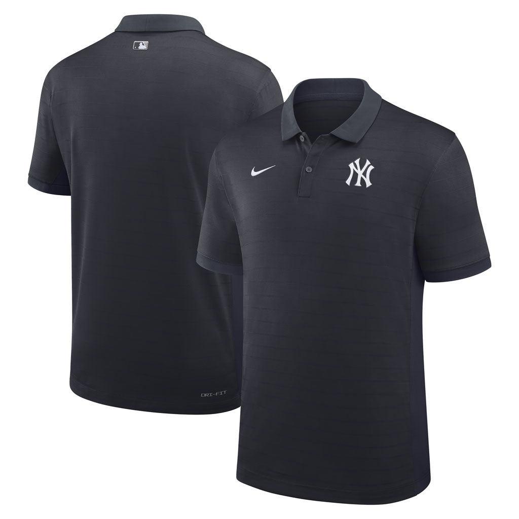 MLB New York Yankees Nike 2026 Authentic Collection Striped Victory Polo - Navy