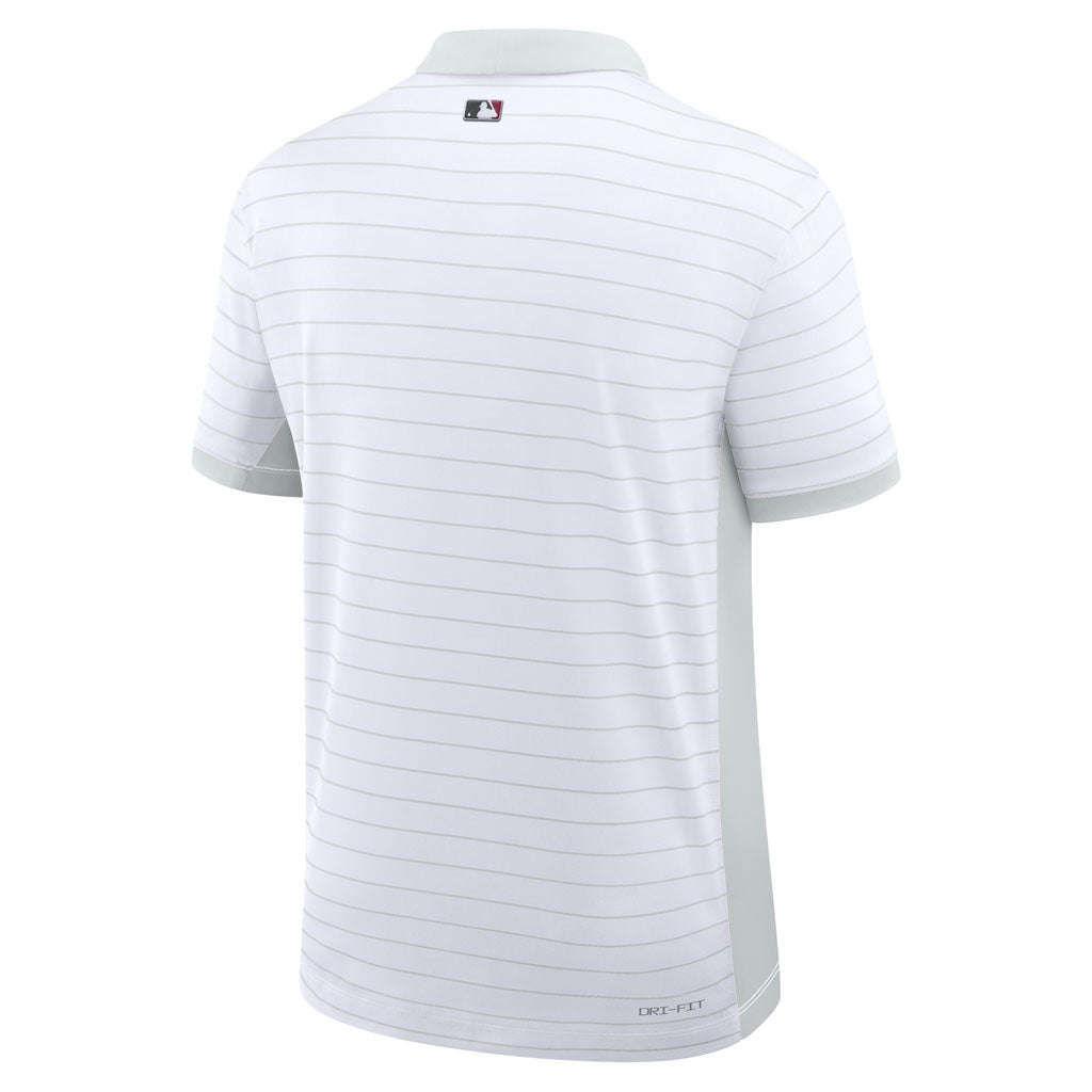 MLB Arizona Diamondbacks Nike 2026 Authentic Collection Striped Victory Polo - White