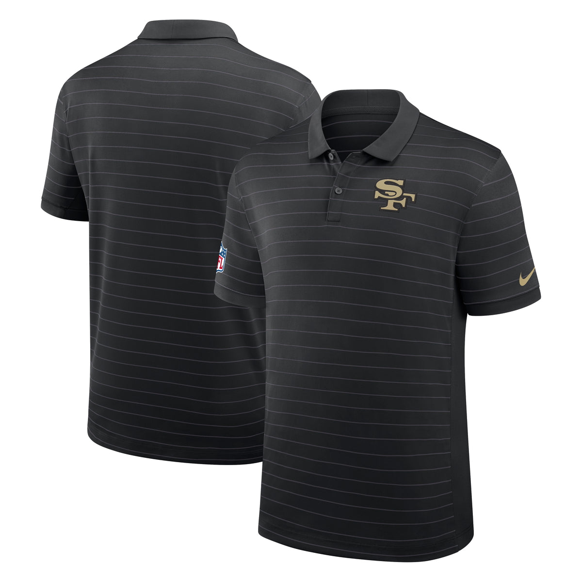 NFL San Francisco 49ers Nike Rivalry Sideline Polo- Black