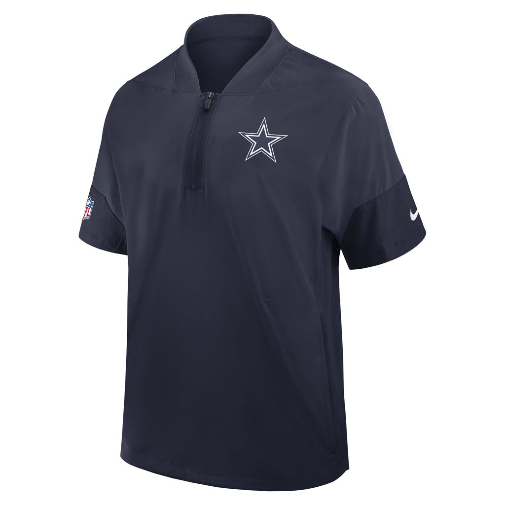 NFL Dallas Cowboys Nike 2026 Lightweight Short Sleeve Coaches Jacket - Navy