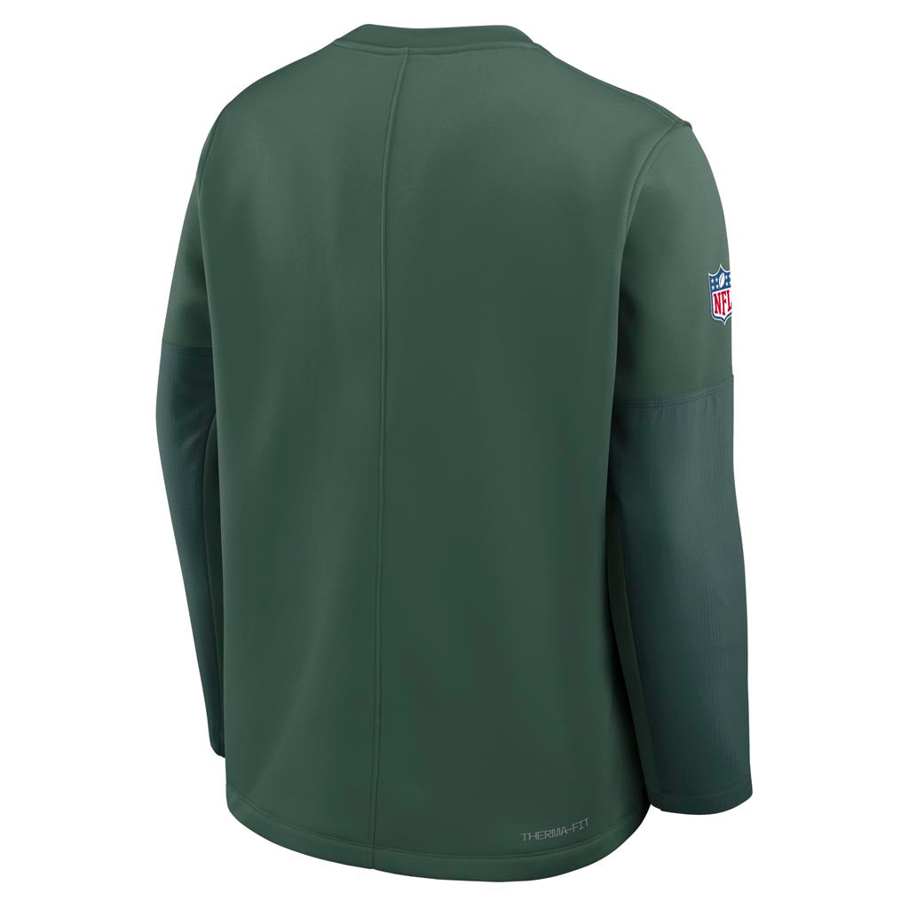 NFL Green Bay Packers Nike 2025 Sideline Coaches Therma-FIT Long Sleeve T-Shirt - Green