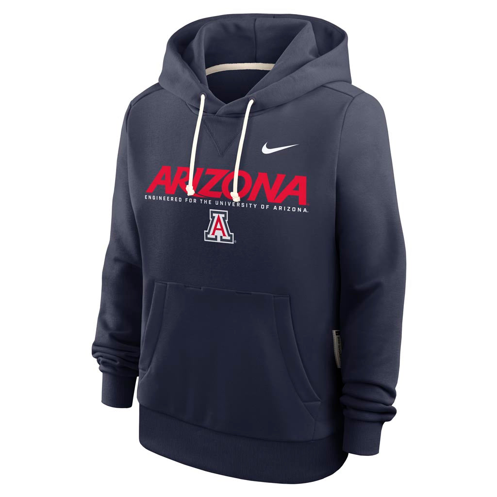 NCAA Arizona Wildcats Women's Nike Sideline Standard Issue Pullover Hoodie - Navy