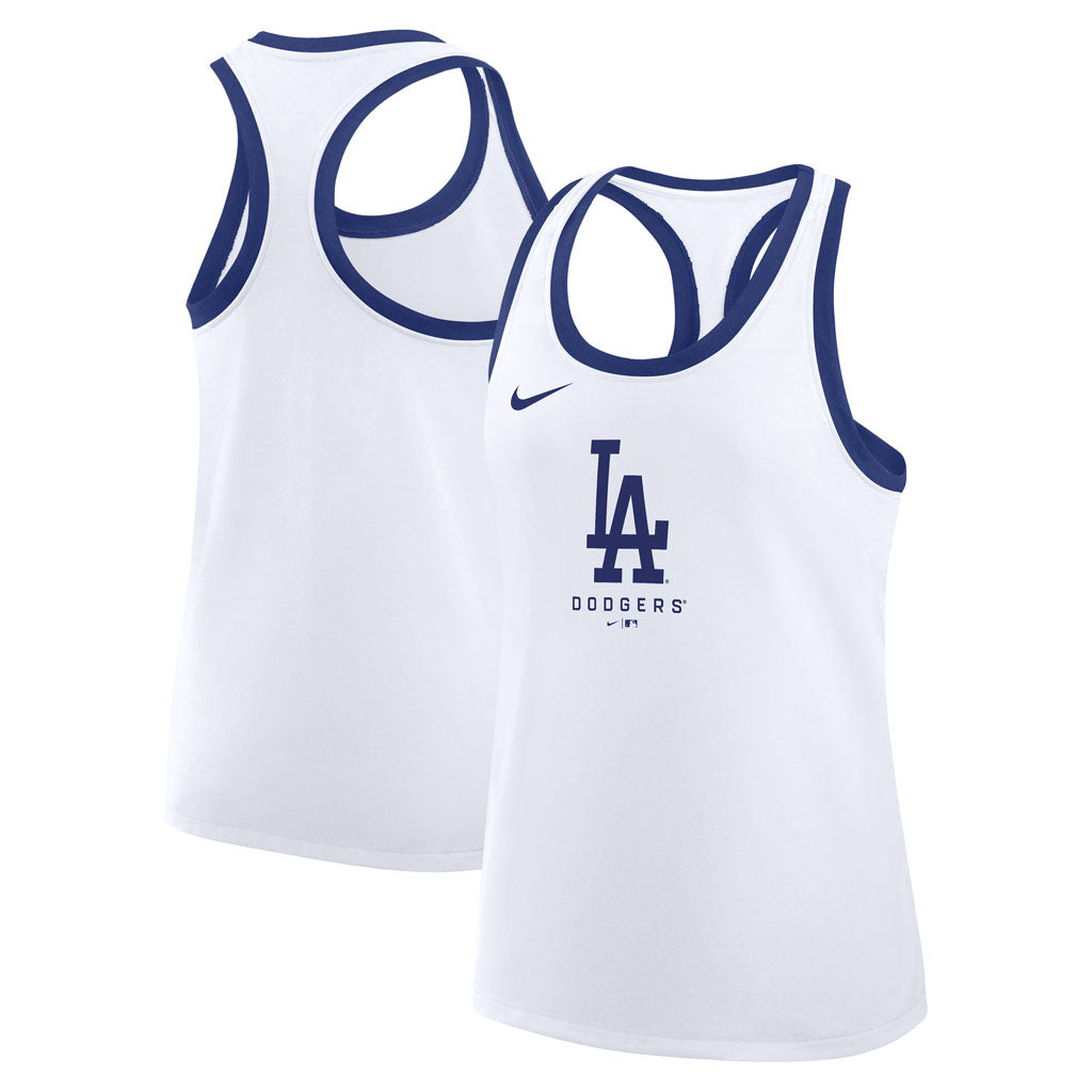 MLB Los Angeles Dodgers Women's Nike Team Logo Racerback Tank Top - Blue