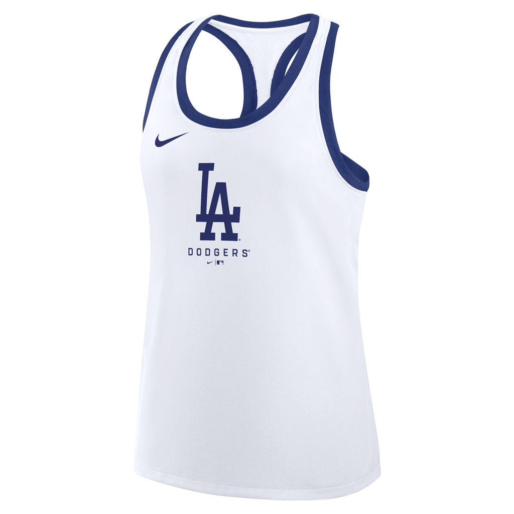 MLB Los Angeles Dodgers Women's Nike Team Logo Racerback Tank Top - Blue
