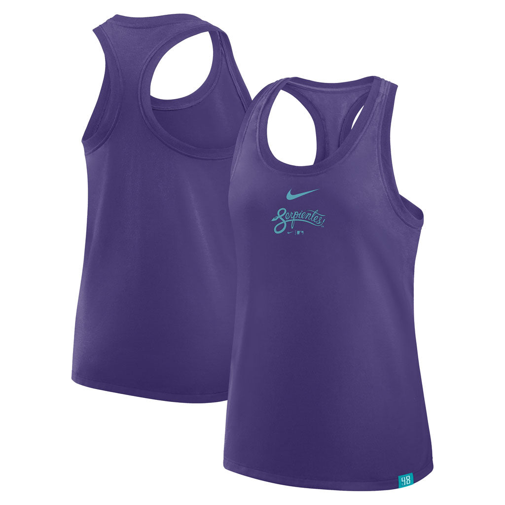 MLB Arizona Diamondbacks Women's Nike Script City Connect Razorback Tank Top - Teal