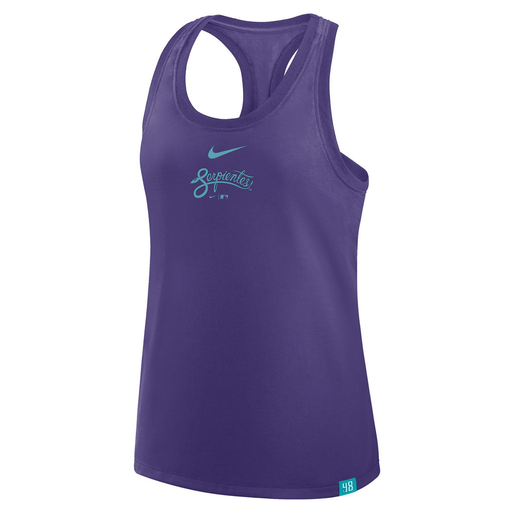 MLB Arizona Diamondbacks Women's Nike Script City Connect Razorback Tank Top - Teal