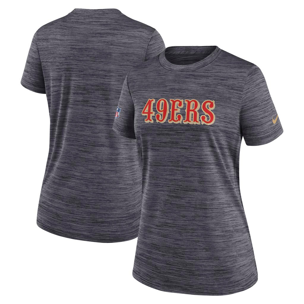 NFL San Francisco 49ers Women's Nike Rivalries Velocity T-Shirt - Black