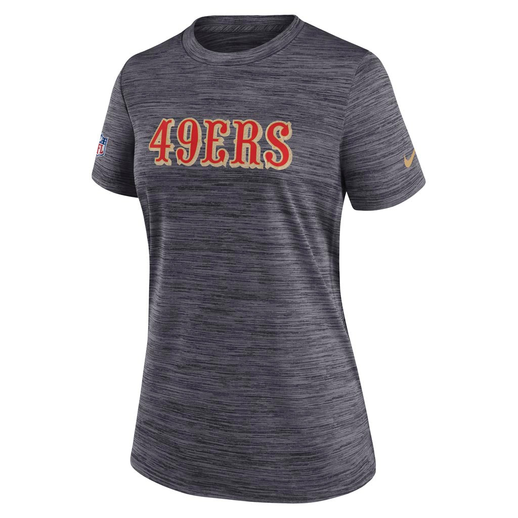 NFL San Francisco 49ers Women's Nike Rivalries Velocity T-Shirt - Black