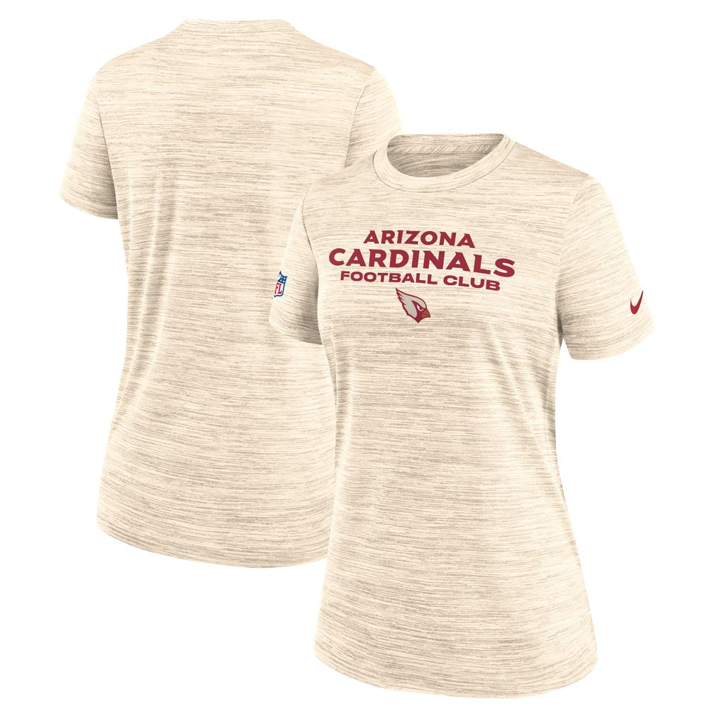 NFL Arizona Cardinals Women's Nike Rivalries Velocity T-Shirt - Tan