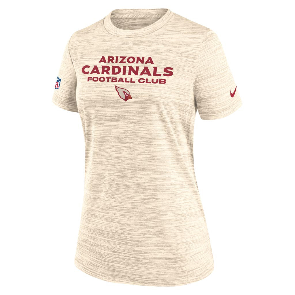 NFL Arizona Cardinals Women's Nike Rivalries Velocity T-Shirt - Tan