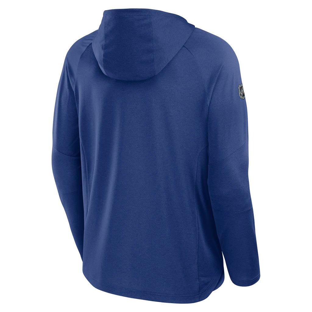 NHL Edmonton Oilers Fanatics Authentic Pro Rink Lightweight Hoodie - Blue