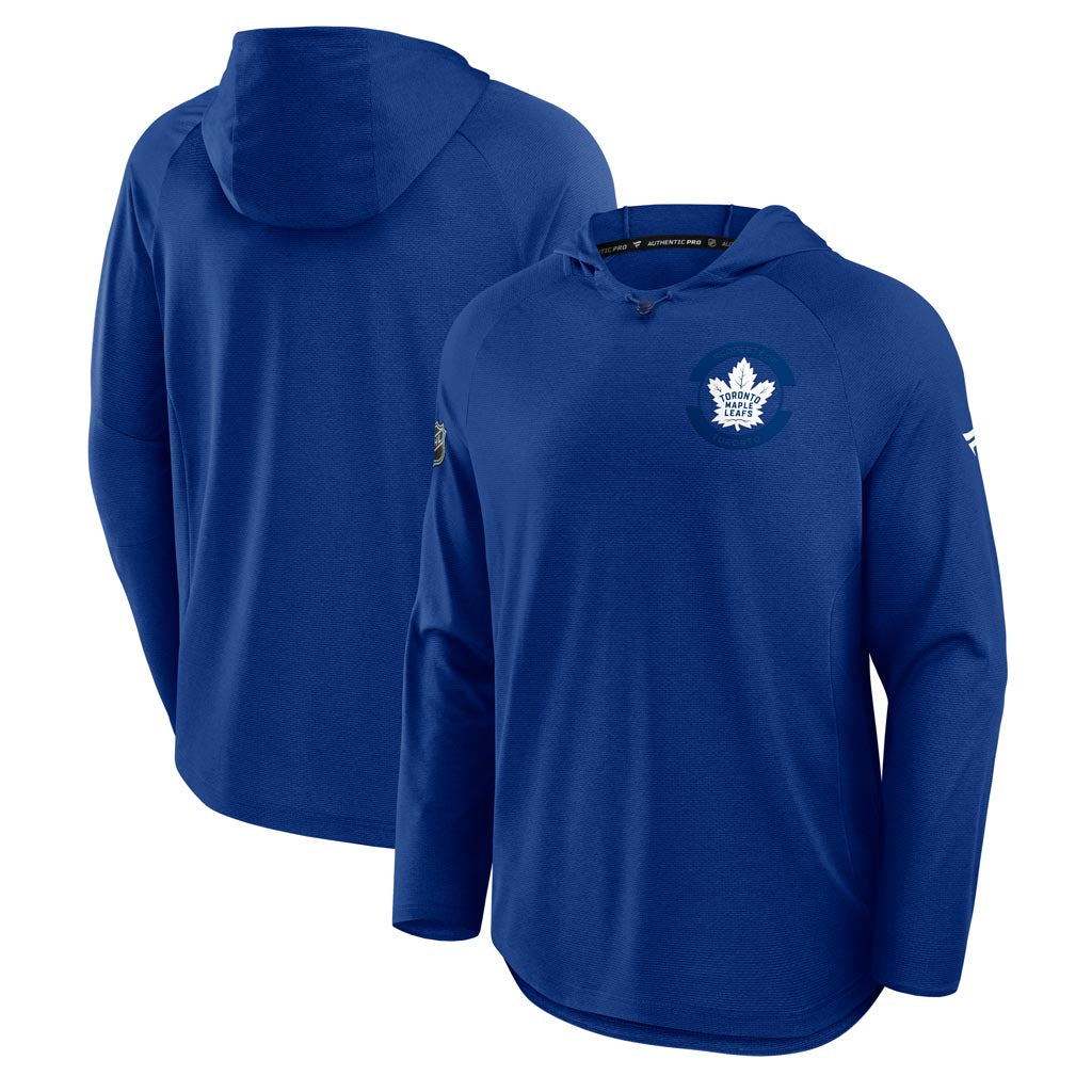 NHL Toronto Maple Leafs Fanatics Authentic Pro Rink Lightweight Hoodie - Blue